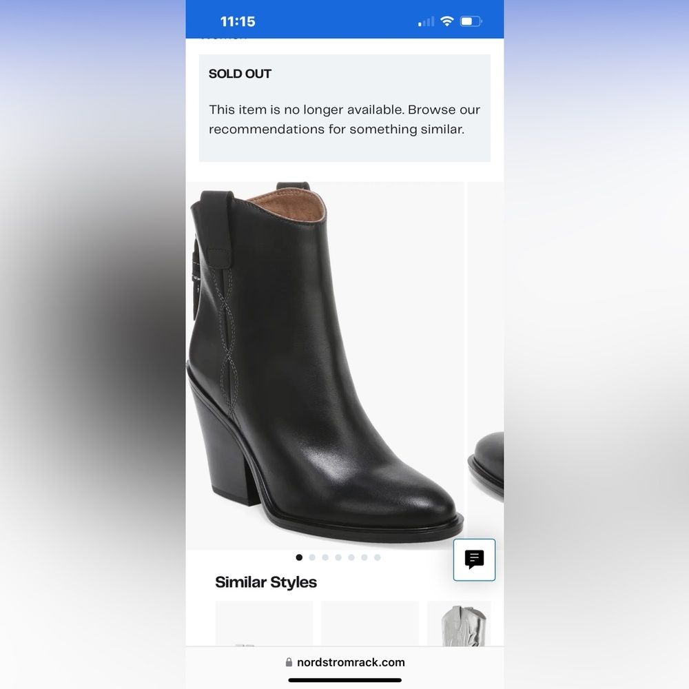 Franco Sarto Leather Booties